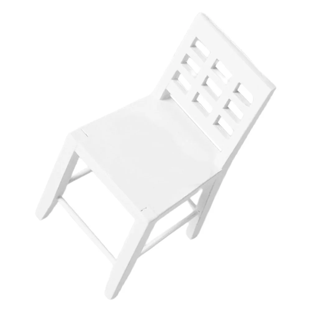 House Armchair Miniature Furniture Wooden Chairs Simulation Adornment Accessories