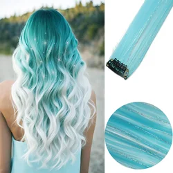 Vibrant 22 Clip-In Hair Extensions - Multicolor Party Highlights (6-Pack) - 22inches (JFP-T-A20-6pcs)