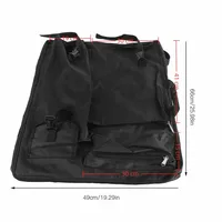 Large 4K Art Supplies Bag Black Multi-Pocket Travel Sketching Bag Adjustable Strap Waterproof Art Carry Case 6