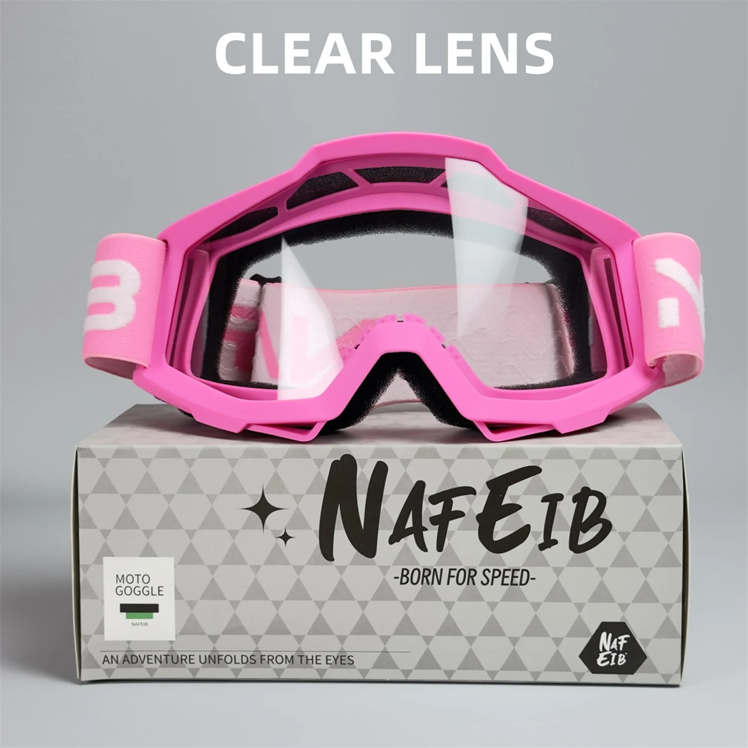 NAFEIB Motorcycle Goggles N17 Motocross Cycling Glasses Outdoor Off Road Skiing Sport MTB ATV Dirt Bike Racing Goggles 