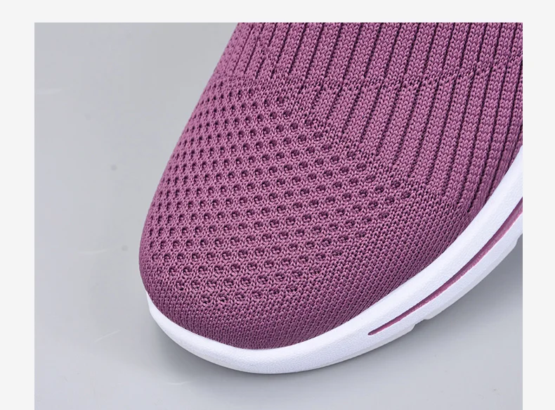 2021 Women Vulcanized Shoes Comfortable Women Sneakers Slip On Flats Breathable Shoes Women Loafers Plus Size 41 Walking Flat