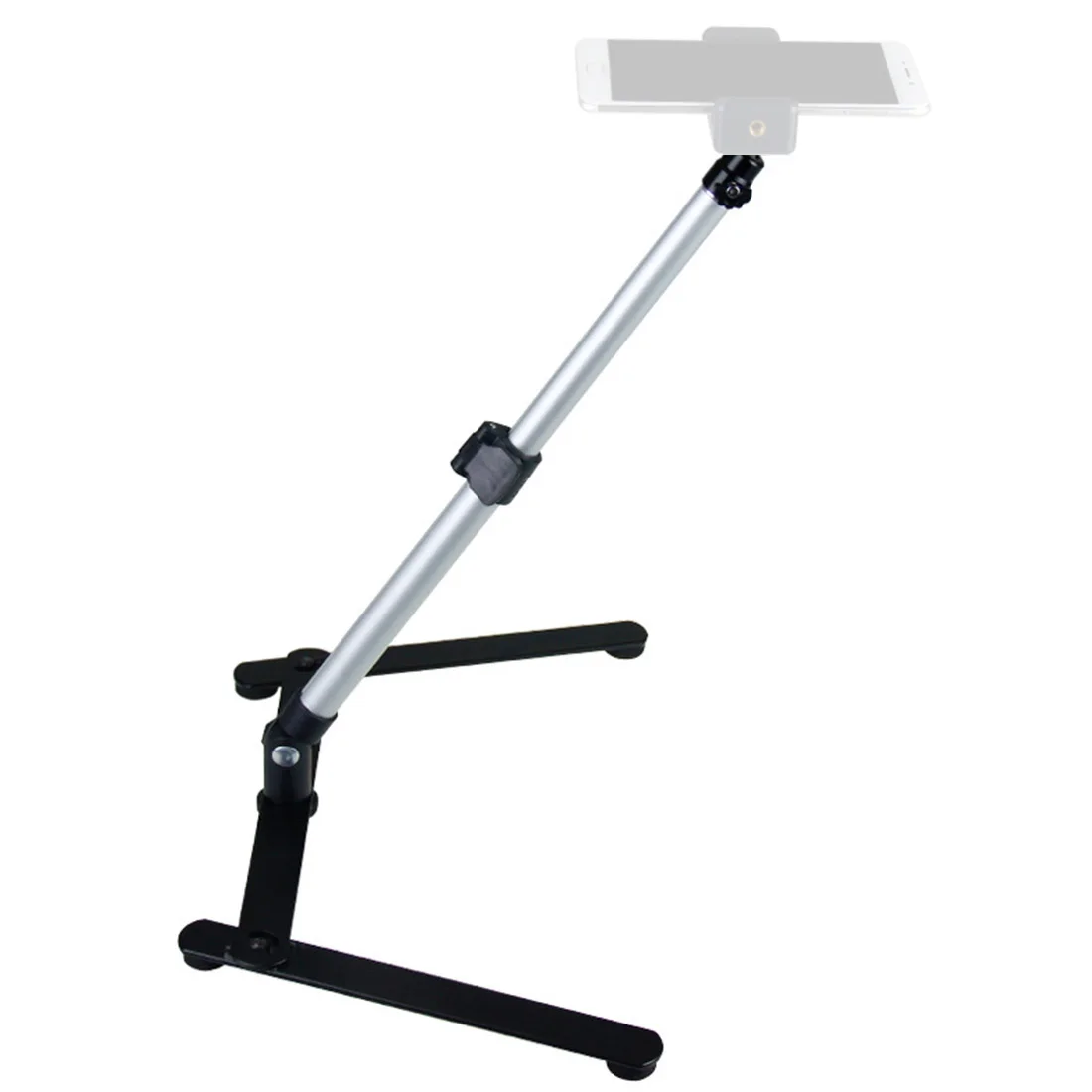 Foldable Bracket Mobile Phone Overhead Stand Live Light Extension Rod Microphone Vlog Shooting Support SLR Mount Photo Studio