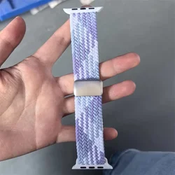 Braided Magnetic Bracelet Strap - 42 44 45 49 S11 - 46mm (04 Violet)
