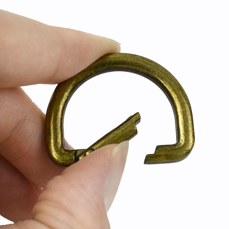 7 Anelli A D In Metallo Dorato 20mm - Per Borse, Zaini, Cinture, Fai-Da-Te E Accessori - Foto 3