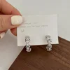 Boucles d'oreilles Vintage CC Design pour femmes, mode coréenne, croix X, Zircon, bijoux de fiançailles, cadeaux, vente en gros