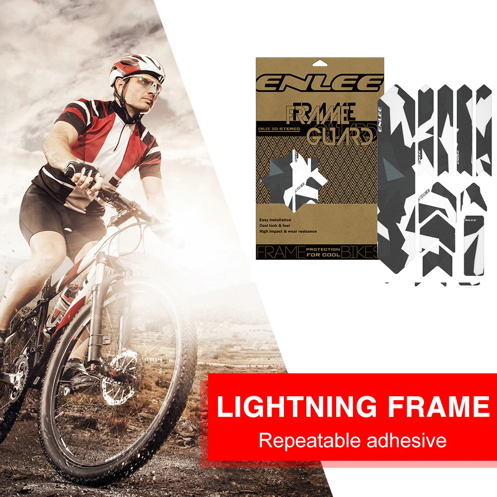 MTB Bicycle Front Fork Frame Guard Stickers Scratch-Resistant Reusable Sticker