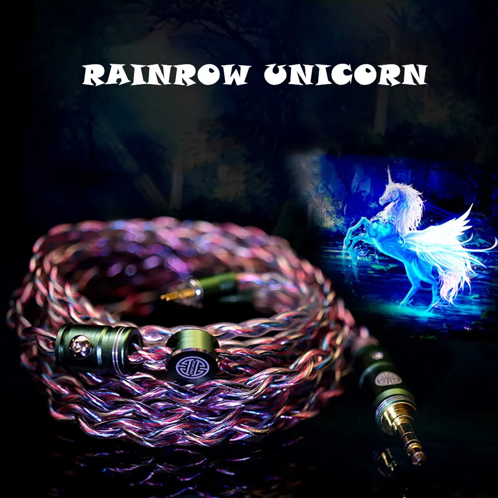 HAKUGEI RAINBOW UNICORN 7NOCC Litz Wire HiFi Earphone Upgrade