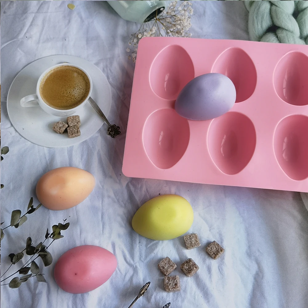 Easter Egg Mold Chocolate Mould Silicone Popsicle Tray DIY Dinosaur Egg Mold