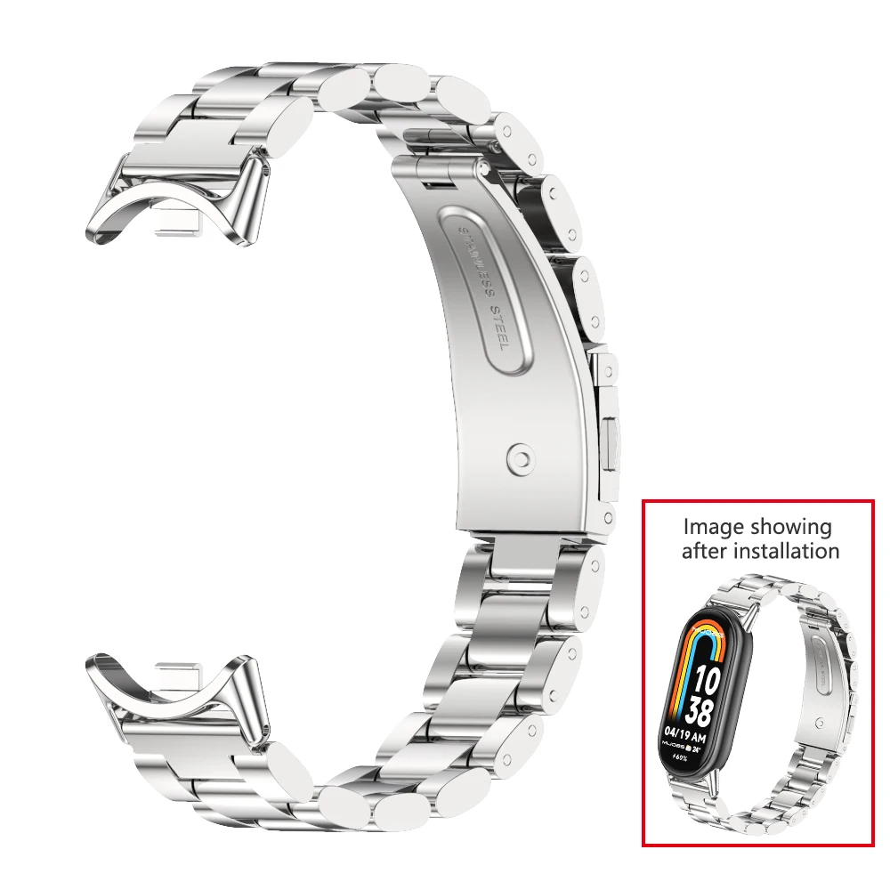 Elegant Stainless Steel Metal Strap Bracelet