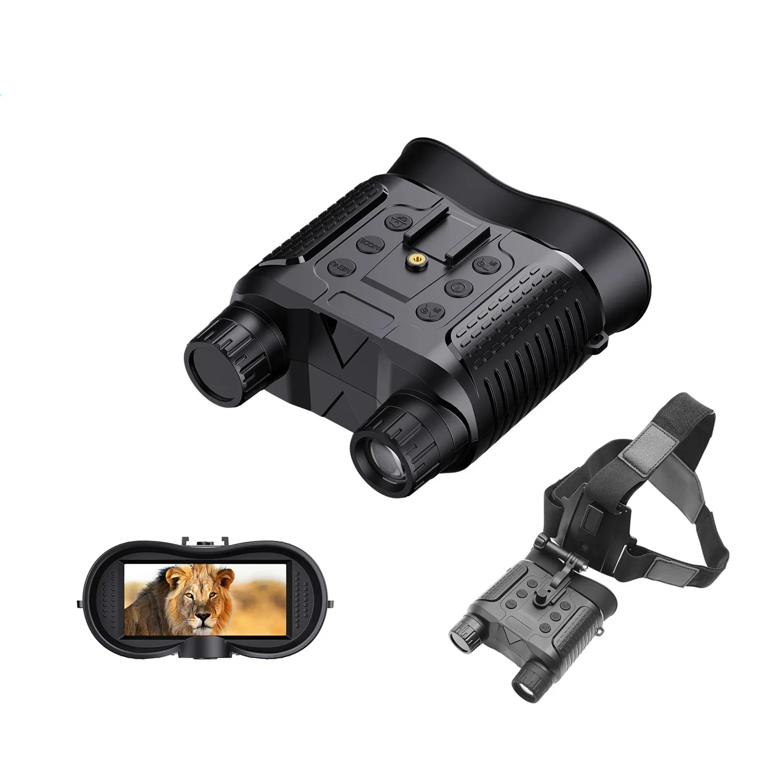 NV8160 Head mounted Infrared Night Vision Binoculars Telescope 400M