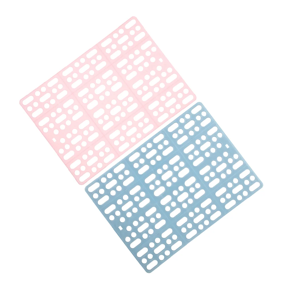 

2 Pcs Small Animal Foot Pads Plastic Bunny Cage Floor Mat Rabbit Cage Rabbit Mats Feet Hamster