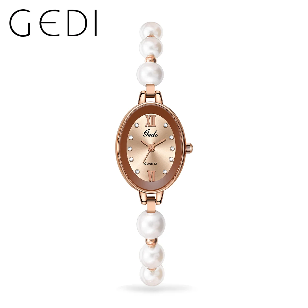 Luxury Cute Ladies Bracelet Watch Shell Pearl Belt 30M Water Resistance Elegant Fashion Quartz Bangle Watch for Women