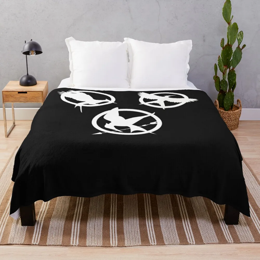 

THE HUNGER GAMES-TRILOGY Lightweight Hoodie Throw Blanket Cotton Sofa Throw