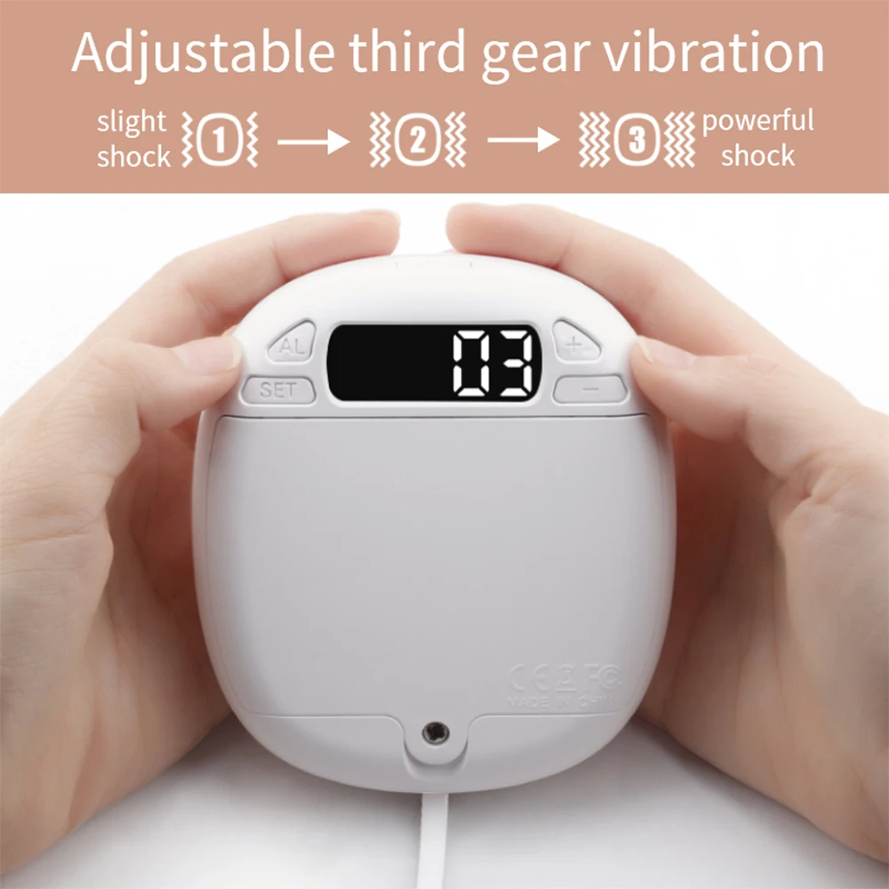 TS-BC670 Silent Vibration Alarm Clock Students Wake Up Strong Wake Artifact Creative Cute Pet Mute LED Digital Clock 4
