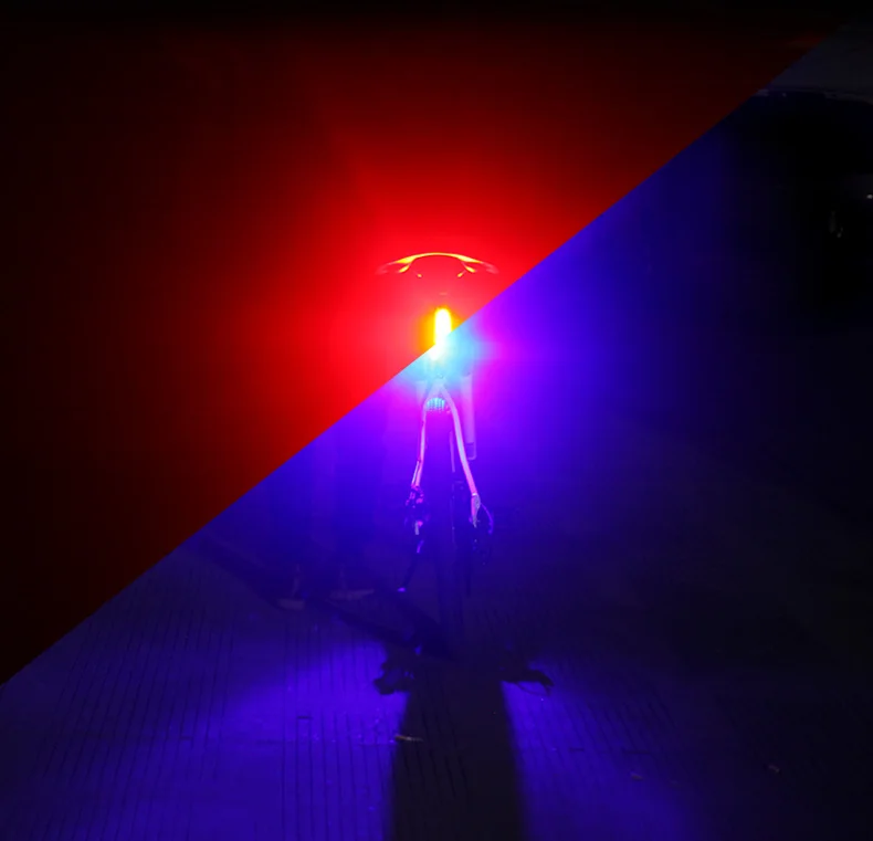 Description Picture 3 of itemBicycle Tail Light Seatpost/ Frame Tube Quick Mount USB Rechargeable Type C Port Taillight Lamp for MTB Road Safety Night Riding