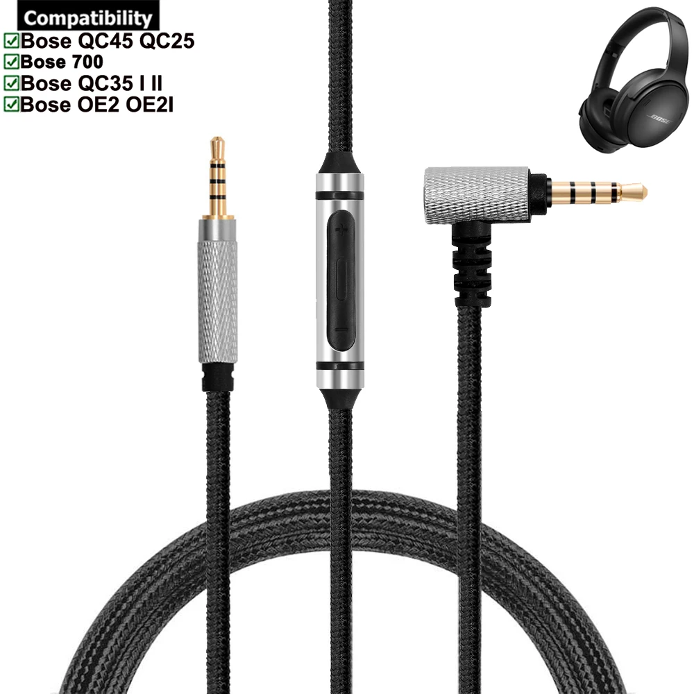 Cablu Audio PadForce Pentru Casti Bose 700, QC25, QC35, OE2, Type-C La