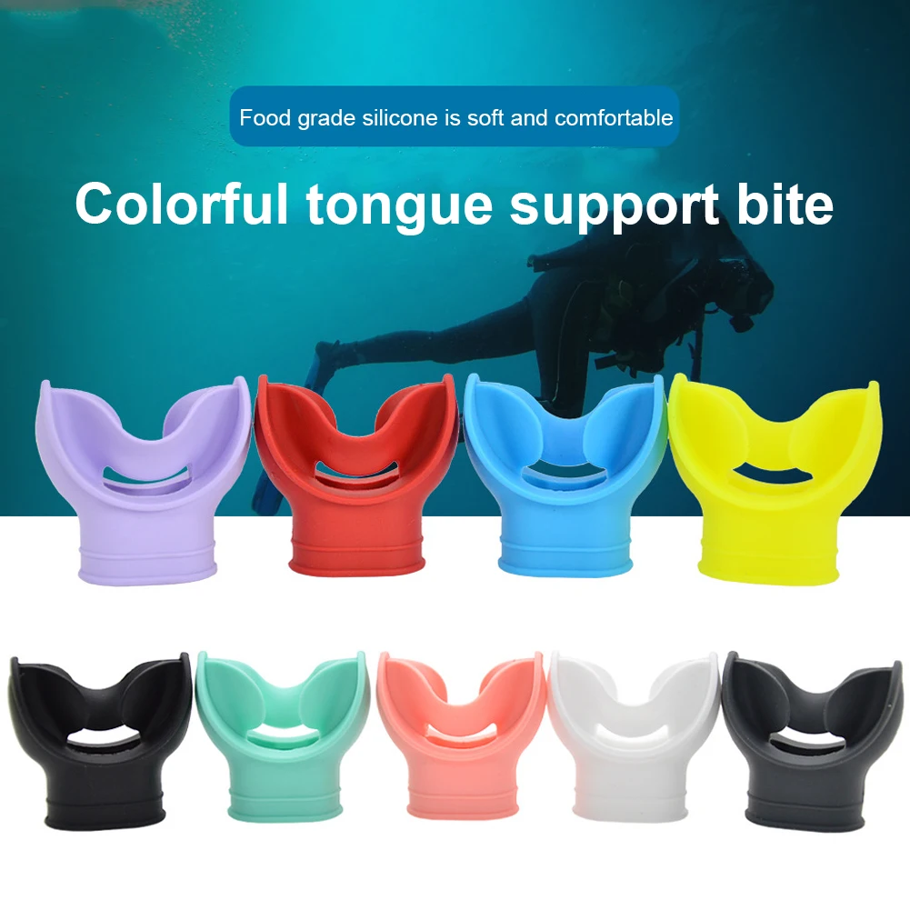 Silicone Diving Mouthpieces Lightweight Snorkel Regulator Portable Comfortable Replacement Soft Underwater Breathing Accessories