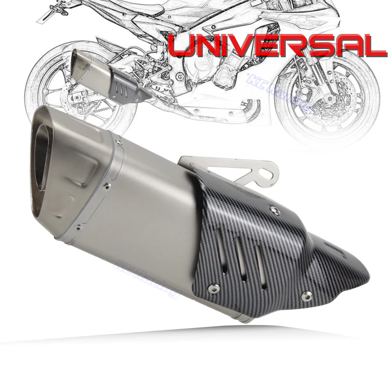 Silenciador De Escape Para Motocicleta, Longitud De 460 Mm Entrada De 51 Mm Fmf 4t Para Moto De Cross Scooter Motocross Universal Para Ktm Exc Etc