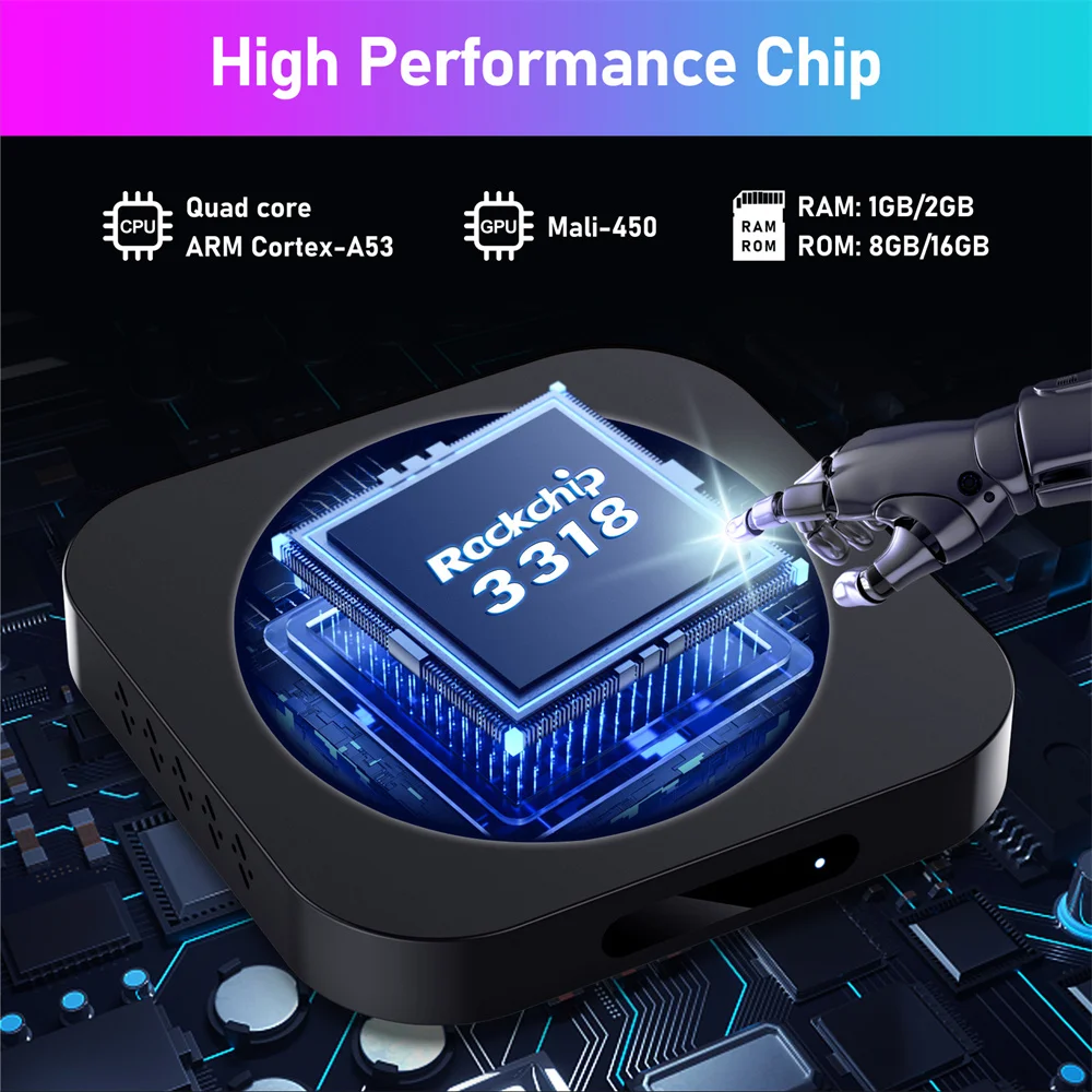 Android 11 TV box H96 MAX M5 2GB 16GB 4K Smart TVbox 2.4G Wifi 3D Media Player 1