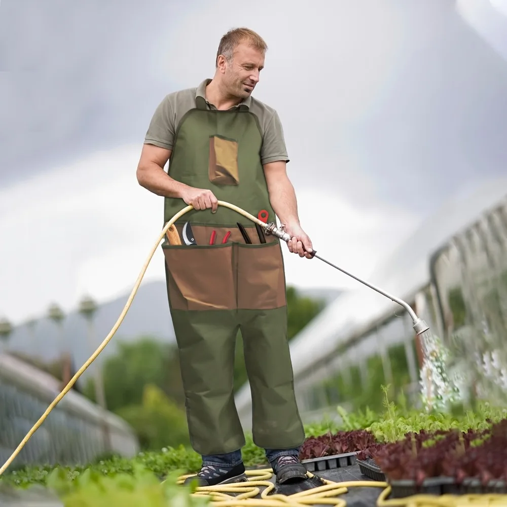 Garden Leg Protection Apron Multi Pocket Oxford Cloth Pinafore Lawn Gardening Trimming Apron Outdoors Durable Anti Bee Clothing
