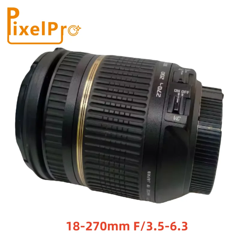 자동 초점 18-270mm F/3.5-6.3 PZD 올인원 줌 렌즈 내장 모터 포함  DSLR 카메라용 모델 B008 탐론 3.5-6.3
