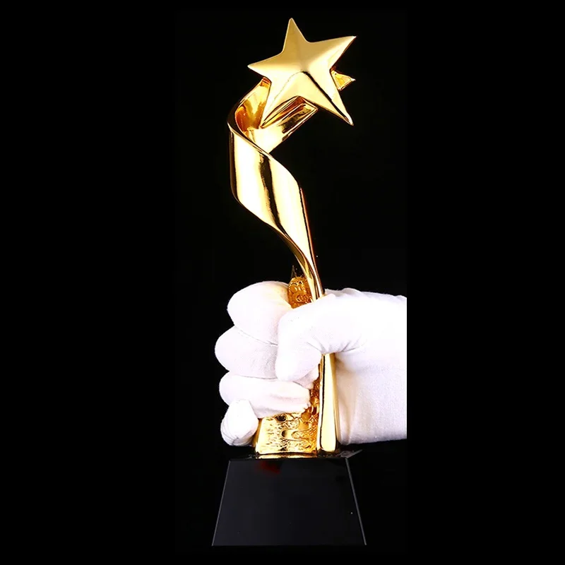 Customized Resin Trophy, Academy Sports Souvenirs, Gold Awards, Gold-Plated Souvenir, Craft Cup, 29cm, 30cm,31cm Home Decor, 1Pc