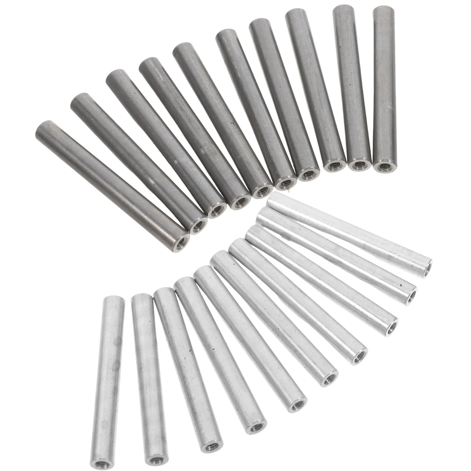 20 Pcs Plate Electrolyzer Iron Rod Small Heater Anodes Aluminum Experiment Telescopic Bar
