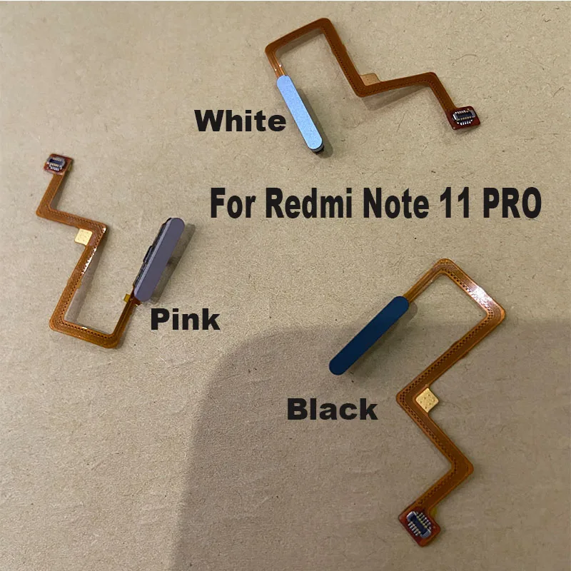 

Original For Xiaomi Redmi Note 11 PRO + Plus 5G Home Button Fingerprint Sensor Menu Touch ID Scanner Ribbon Connector Flex Cable