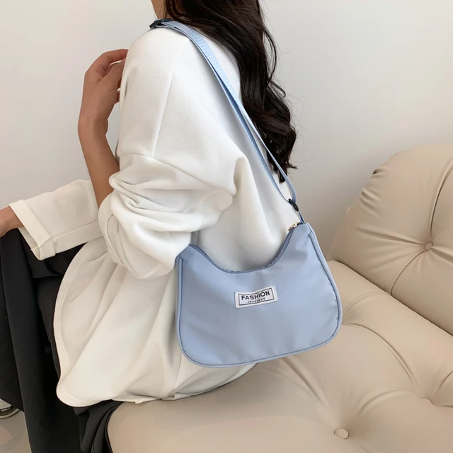 Multi-purpose Stylish Shoulder Bag for Woman Casual Crossbody Bag Oxford  Canvas Shell Bag Small Shoulder Bag