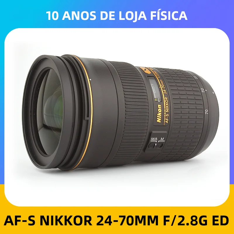 Obiettivo Zoom Nikon Af-S Fx Nikkor 24-70Mm F/2.8G Ed Con Messa A Fuoco Automatica Per Fotocamere Dslr Nikon