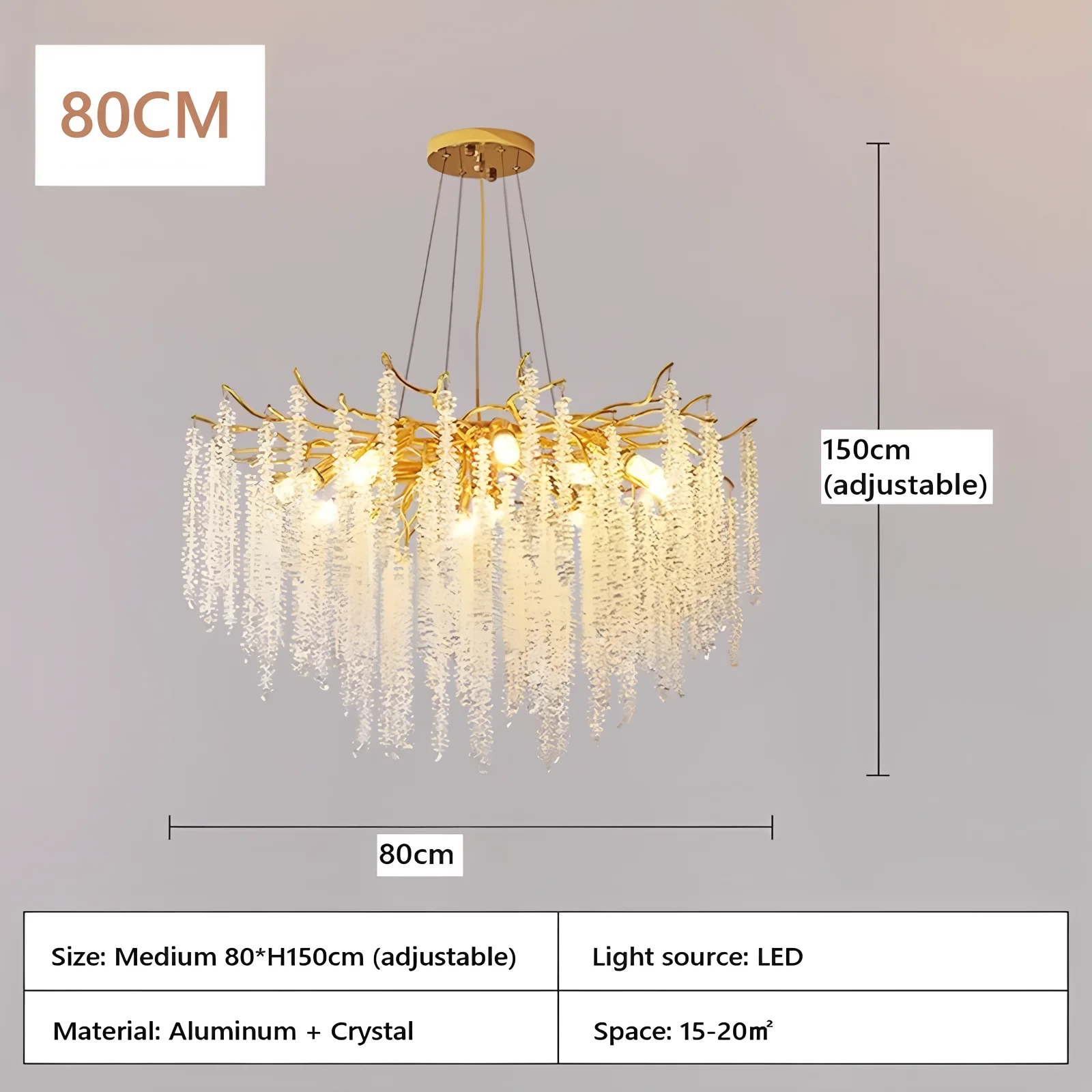 Modern New Crystal Chandelier Image 11