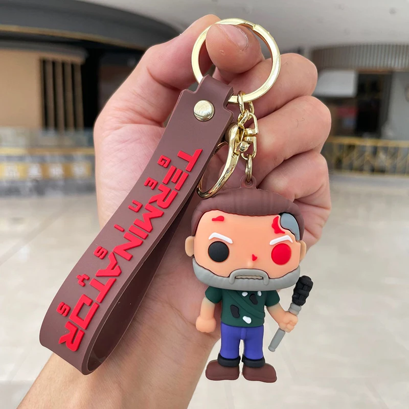 ターミネーターPVCアクションフィギュアキーホルダー、キーホルダー