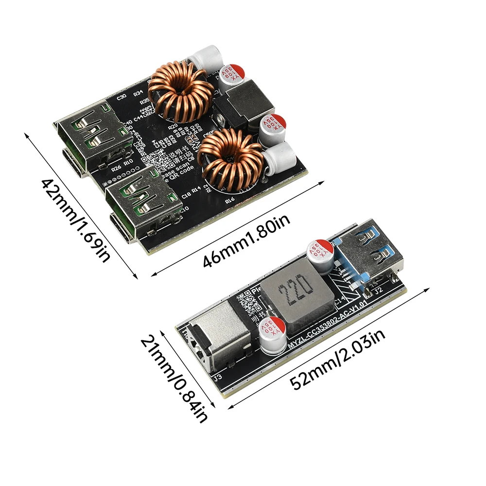 140 W All Protocol Schnelllademodul 1/2 Kanal Superschnellladeschutzplatine Unterstützung PD QC AFC FCP VOOC Schnellladung – Detail 23