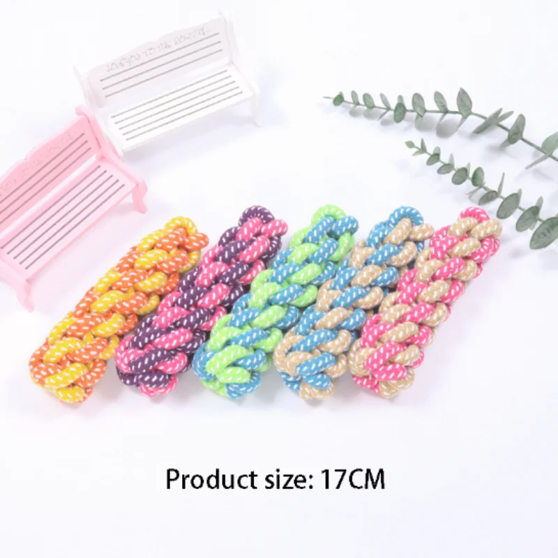 Interactive Cotton Rope Chew Ball For Dogs And Puppy Teething_voghion.com