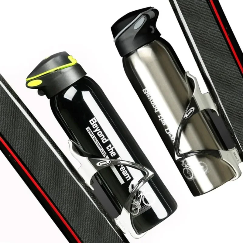 Bicycle Water Bottle Water Bottle Sports Bottle Mountain Bike Bicycle Water Bottle Kettle Cycling Thermos Warm Keeping Water Cup Sports Bottle 500ml Aluminum Alloy 0.5L