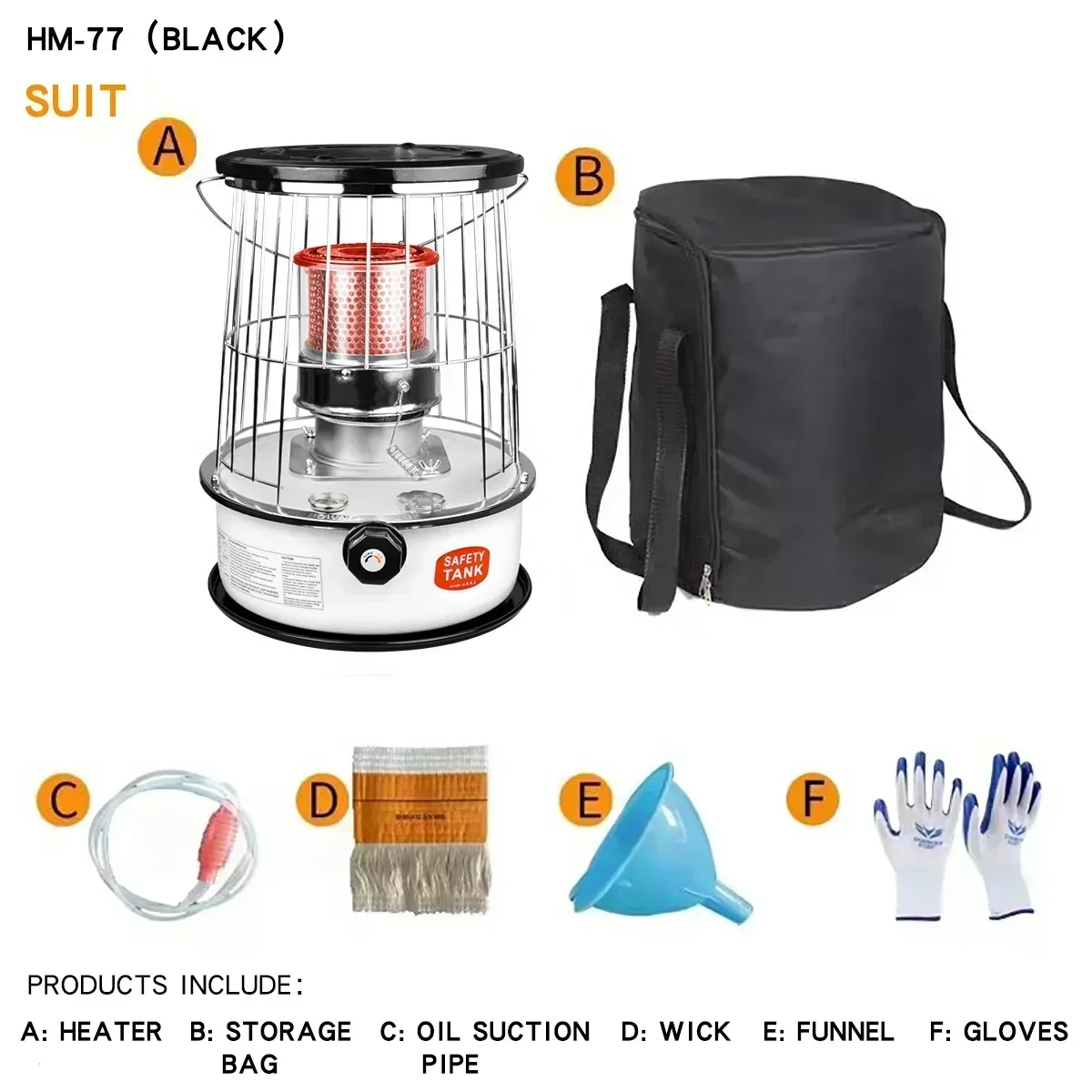 High Quality Mini Kerosene Heater Indoor Small Portable Camping Kerosene Heater for Home and Camping 2