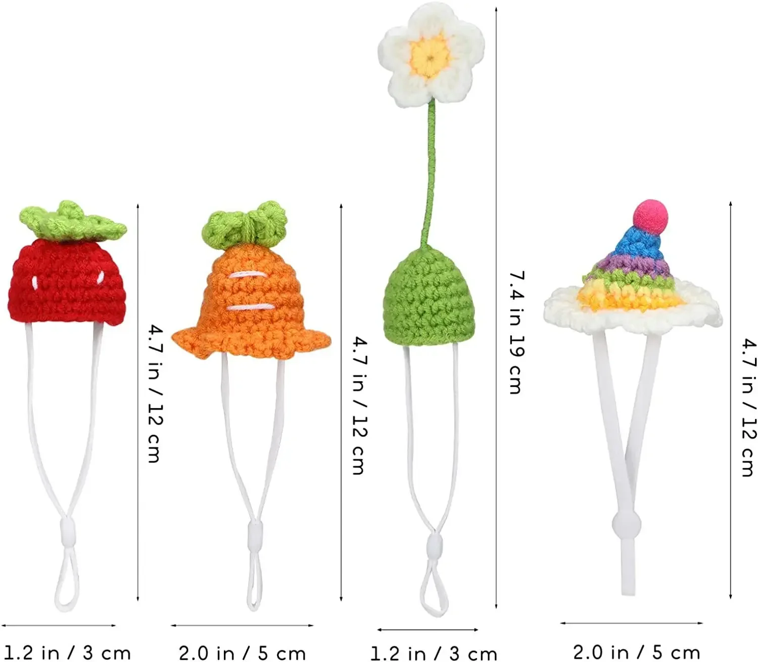 Bird Hat Small Animals Lovely Hand Knitted Hats For Hamster Lizard Guinea Pig Reptile Party Clothes Costume Pet Caps bird costume