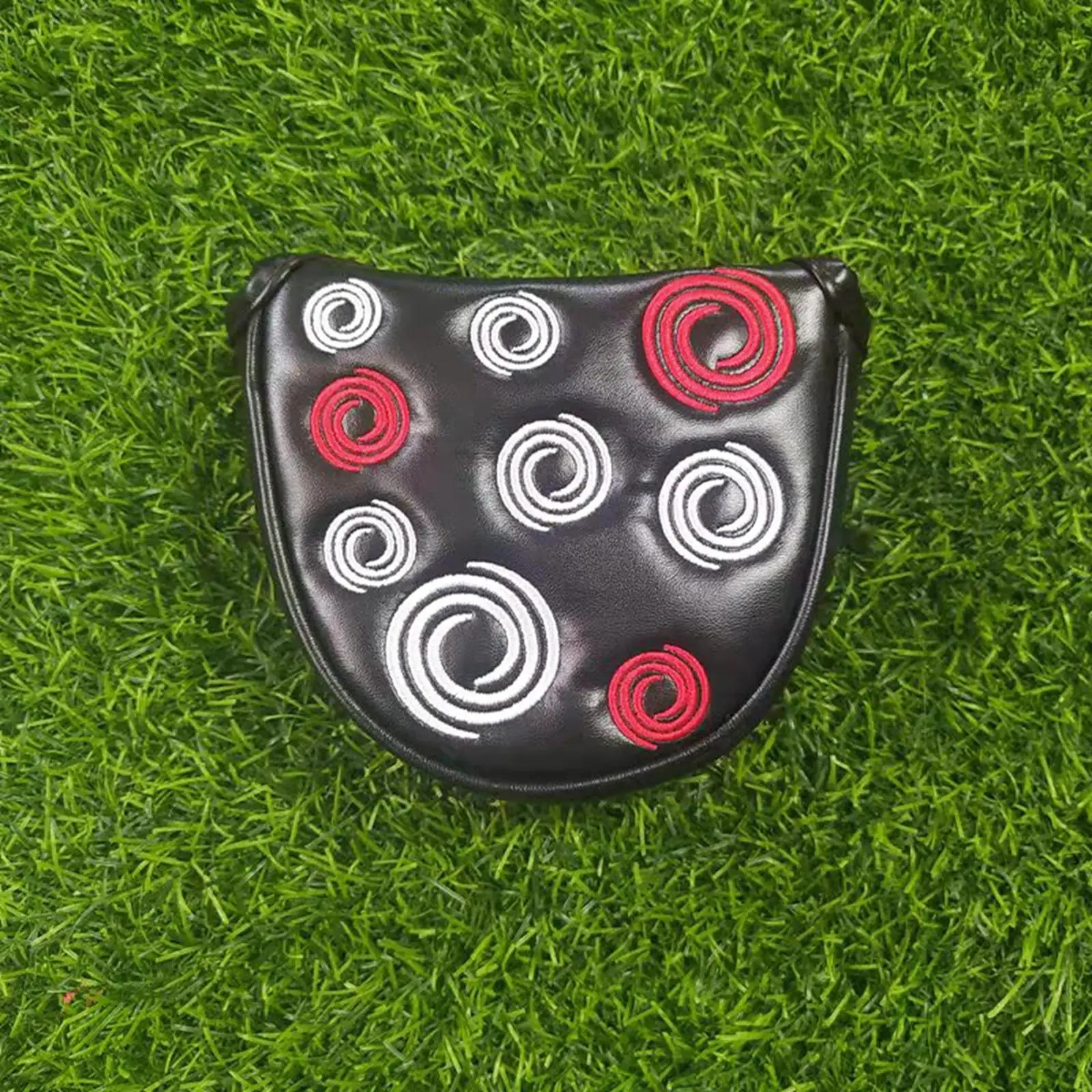 Mallet Putter Cover Odyssey Horse Iron Cover Set Magnetic Utility Head Cover Golf Supplies Closure Half Round Golf  PU Headcover 3