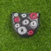 Mallet Putter Cover Odyssey Horse Iron Cover Set Magnetic Utility Head Cover Golf Supplies Closure Half Round Golf  PU Headcover 3