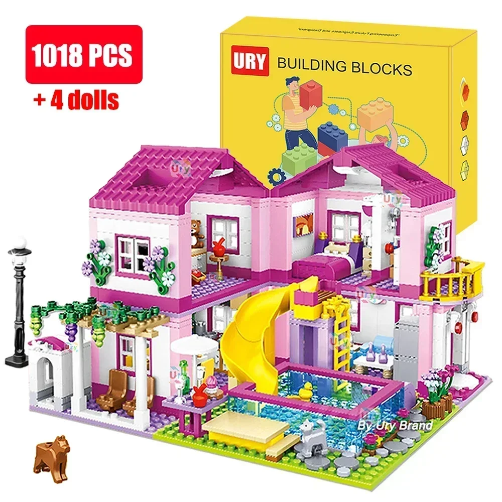Friends City House Summer Holiday Villa Castle Building Blocks