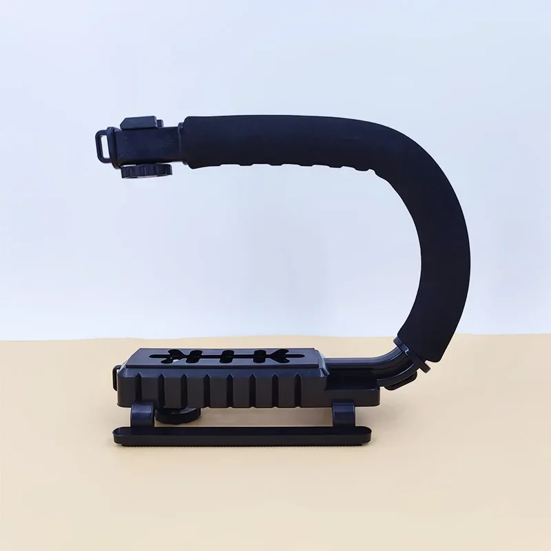 U C Shaped Holder Grip Video Handheld Stabilizer for DSLR Nikon Sony Camera and Light Portable SLR Steadicam for Gopro