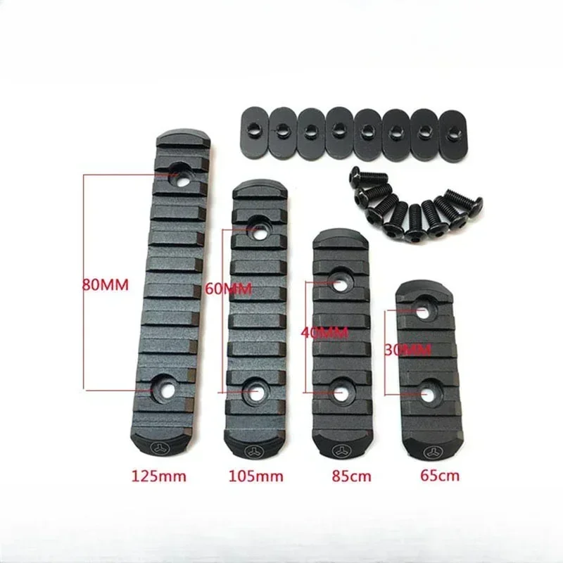 M-LOK/Keymod/MOE 20mm Metal Tactical Helmet Adapter Rail for Installation of Tactical Accessories Like Flashlight, Foregrip Etc
