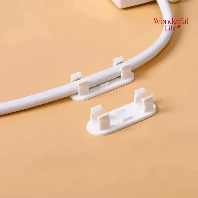 24Pcs 조정 가능한 케이블 관리 클립 접착식 스티커 와이어 클립 책상 벽 아래 TV PC 케이블용 코드 홀더 F1810-fro
