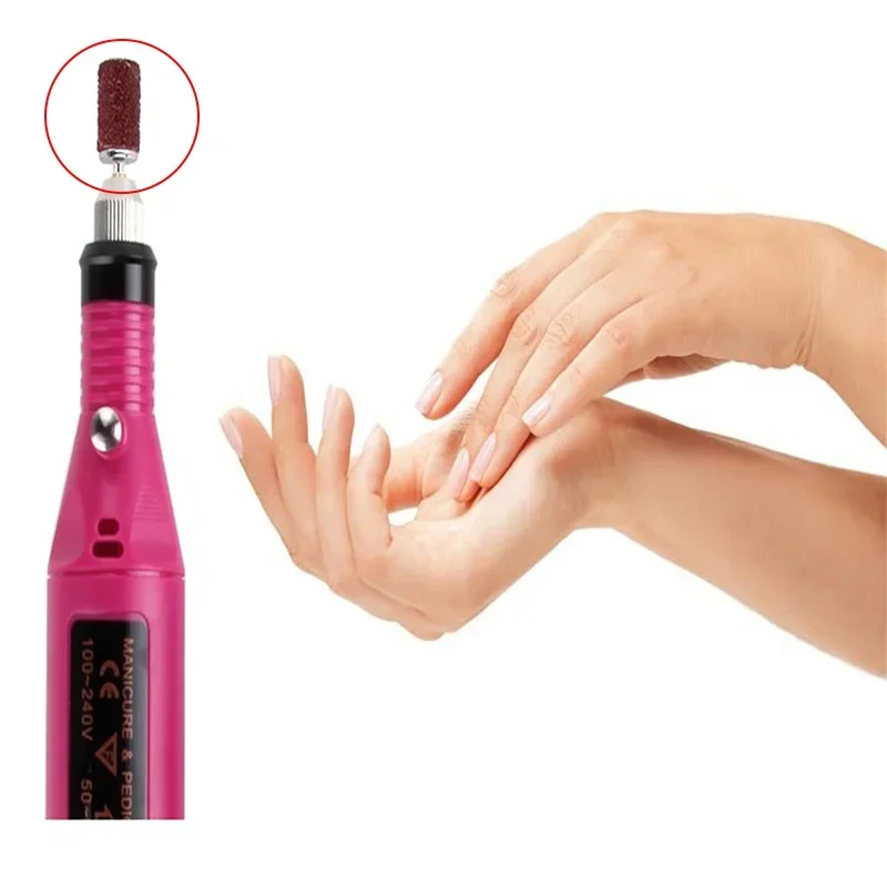100/50pc Sanding Cap Bands For Electric Manicure Machine 180/120/80 Grit Nail Drill Grinding Bit Files Pedicure Tool 4