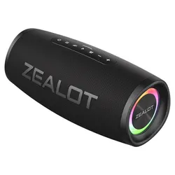 ZEALOT S56 Powerful 40W Bluetooth Speaker with Enhanced Bass and Waterproof Design (Black)