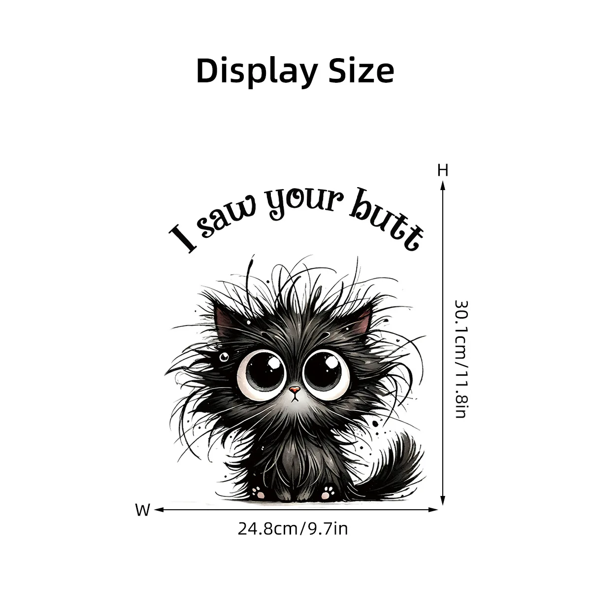 Funny Black Cats Toilet Stickers DIY PVC Decorative Cartoon wall Stickers Home WC Decoration