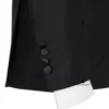 Cenne Des Graoom 2024 New Elegant Tuxedo Suits for Men Double Breasted Black Satin Collar Jacket Pant 2Pcs Set Wedding Evening 4