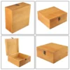 Wooden Storage Box Pine Rectangular Flip Solid Wood Gift Box Handmade Craft Case Organizer Container Case For Home Storage Decor 3