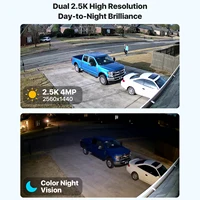 Caméra de sécurité WiFi PTZ ZOSI C298 Max 4K à double objectif (2x4MP) pour extérieur, ultra grand angle, zoom hybride 8X, détection de visage/véhicule, caméra IP 8MP 3