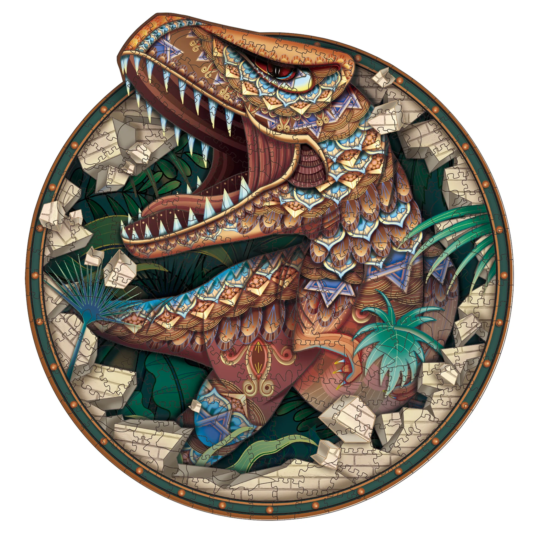 Wooden Puzzles for Adults, 100/200/300 Pieces Uniquely Irregular Animal Shaped Wooden Puzzles, High-difficulty Puzzle 3